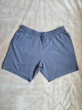 H&M Regular Fit Fleece Sweatshorts Washed Charcoal Grey Men's XXL 0945169